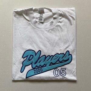 Brand new Players t-shirt | 100% cotton | size XL | color white and and blue